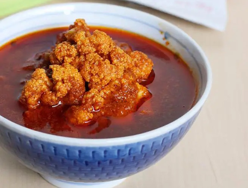 Instant Cauliflower Uragaya Pickle