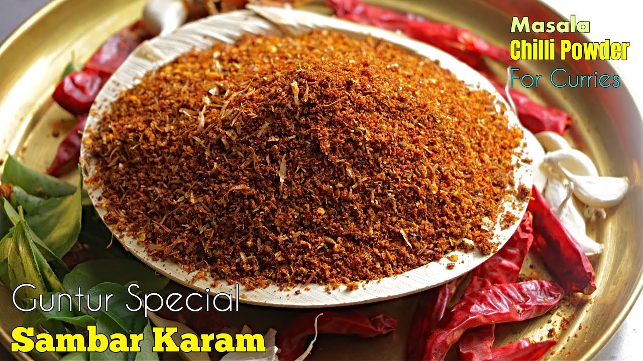 Homemade Sambar Karam Powder
